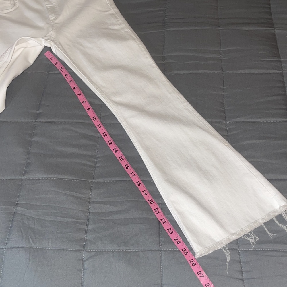 RAG & BONE Bright White Crop Flare Stretch Jeans size 30 Style # W15940545BWH - Picture 15 of 16